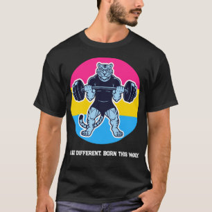 Pan Pride Tiger Lifter Gym Tröja — Born This Way