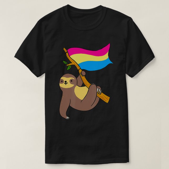 Pan-Pridet Sloth Panseual T Shirt (Design framsida)