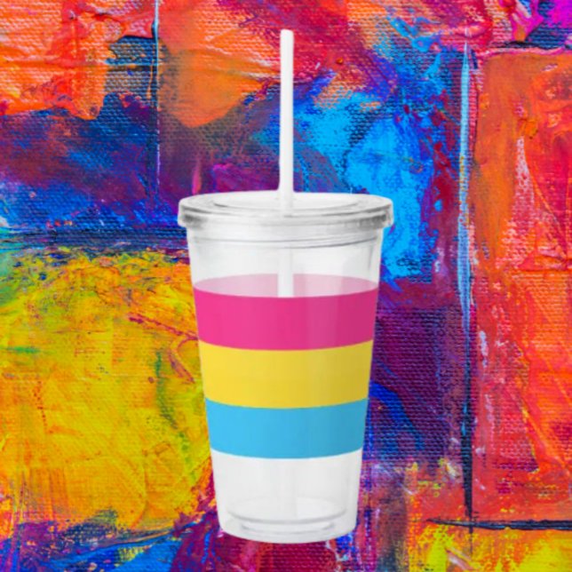 Pan Vibe Akryl Tumbler Take Away Mugg (Skapare uppladdad)