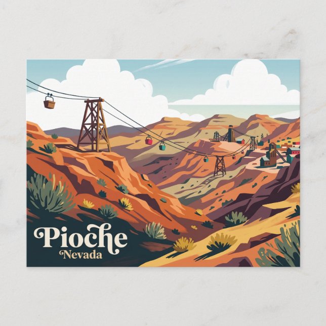 Panaca och Pioche USA Vykort (Framsida)