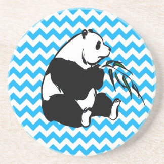 Panada om Baby blue Chevron Underlägg Sandsten