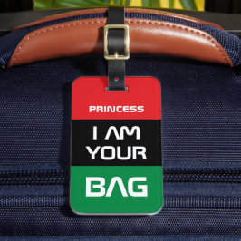 Panafrikansk Flagga och Unia-symbol/Personlig-påse Bagagebricka