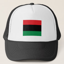 Panafrikansk Flagga och Unia-symbol/sportfantast Keps