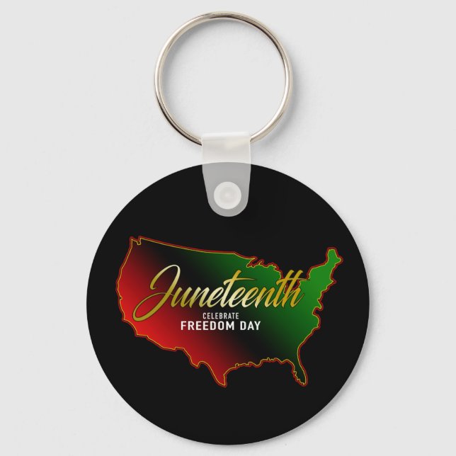 Panafrikansk, Juneteenth-nyckelring Nyckelring (Framsida)