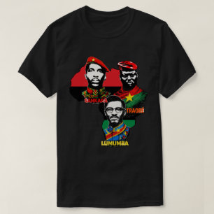 Panafrikansk karta – Sankara, Traoré och Lumumba T Shirt