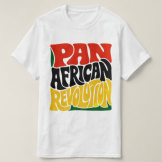 Panafrikansk revolution retro typografi design t shirt