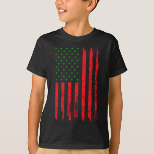 Panafrikanska amerikanska flaggan Afro rötter svar T Shirt