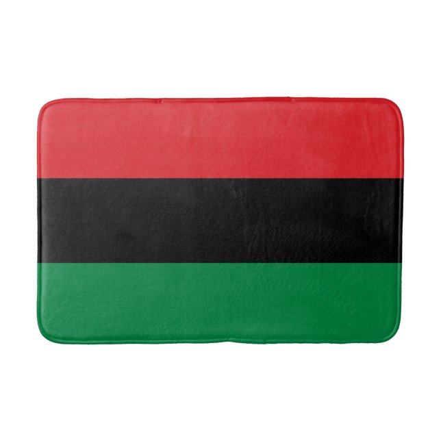 Panafrikanska Flagga Badrumsmatta (Framsidan)