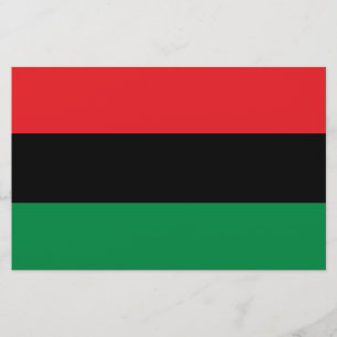 Panafrikanska Flagga Brevpapper