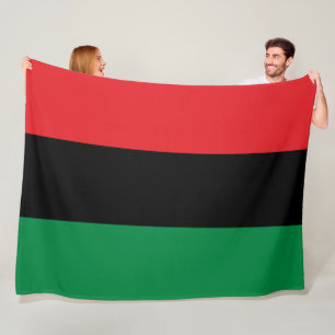 Panafrikanska Flagga Fleecefilt