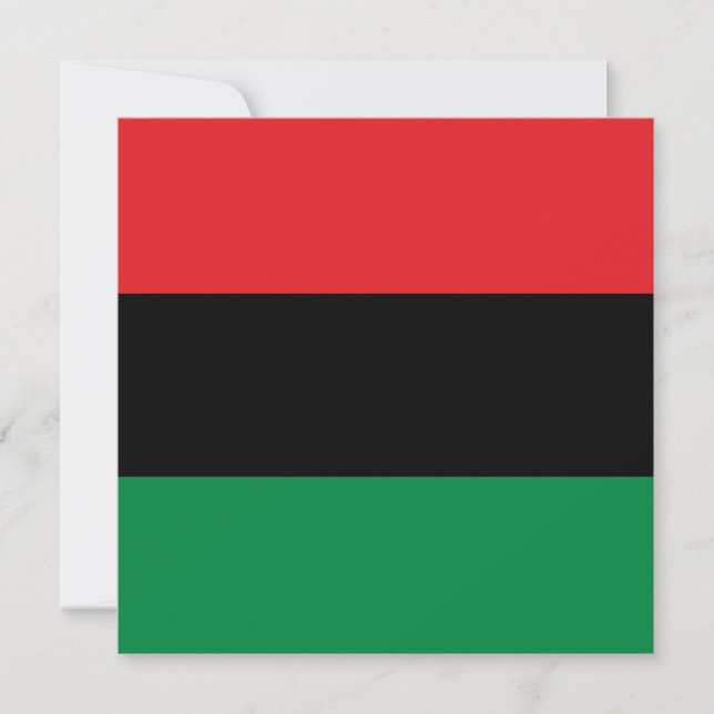 Panafrikanska Flagga Kort (Framsida)