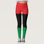 Panafrikanska Flagga Leggings<br><div class="desc">Denna utformning omfattar den panafrikanska flagga (även känd som Black Liberation flagga, UNIA-flagga eller den afrikansk-amerikanska flagga), som är en flagga mellan tre färg som består av tre vågräna rött, svart och grönt. Universitetsförbundet för negro Improvement Association and African Communities League (UNIA-ACL) antog det formellt den 13 augusti 1920. Den...</div>
