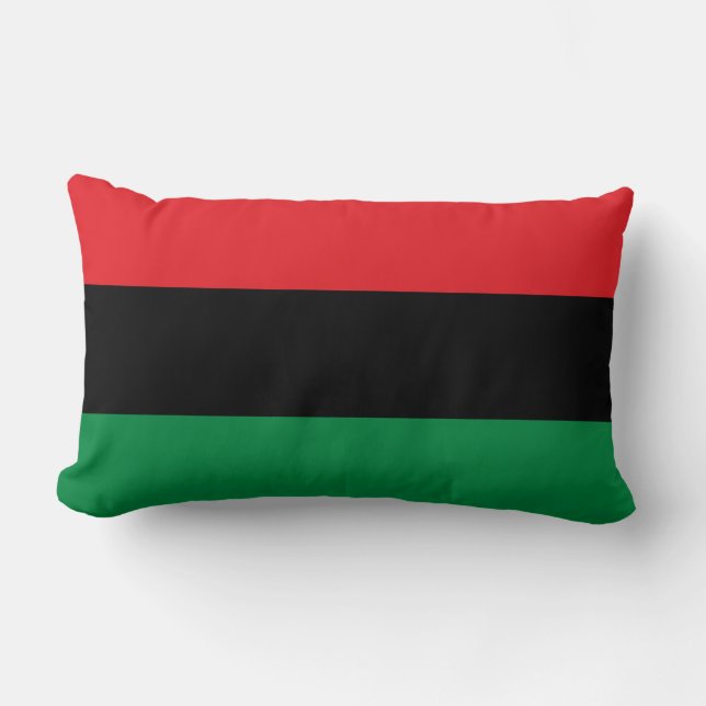 Panafrikanska Flagga Lumbarkudde (Framsida)