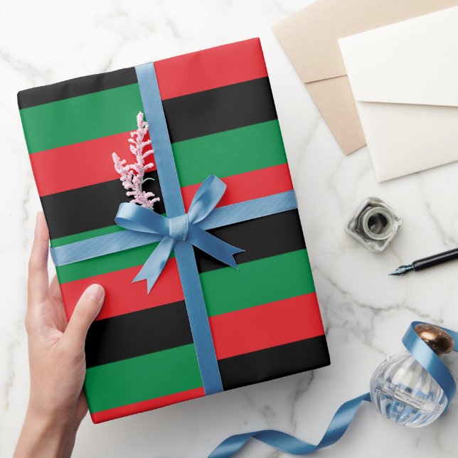 Panafrikanska Flagga och Unia Flagga-symbolen / Presentpapper (Gifting)