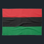 Panafrikanska Flagga- och UNIA-symbolen/sportfanta Kökshandduk<br><div class="desc">Köksdukar: Pan African flagga symbol - UNIA/A vågrät triband av rött,  svart och grönt. Den panafrikanska flagga,  även känd som den afroamerikanska flagga Black Liberation flagga,  UNIA flagga. Används ofta med rörelsen Black Lives Matter.</div>