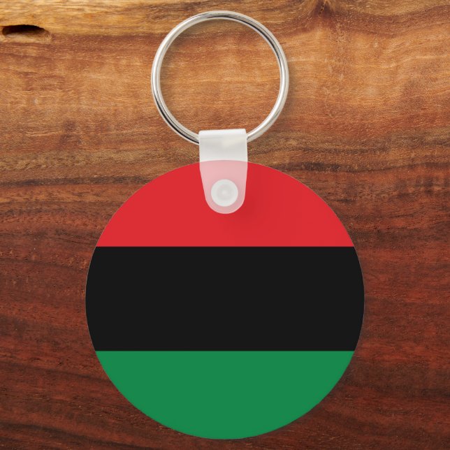 Panafrikanska Flagga- och UNIA-symbolen/sportfanta Nyckelring (Framsida)