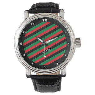 Panafrikanska Flagga- och unionssymboler/sportfant Armbandsur