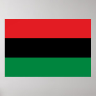Panafrikanska Flagga Poster