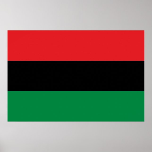 Panafrikanska Flagga Poster (Framsidan)