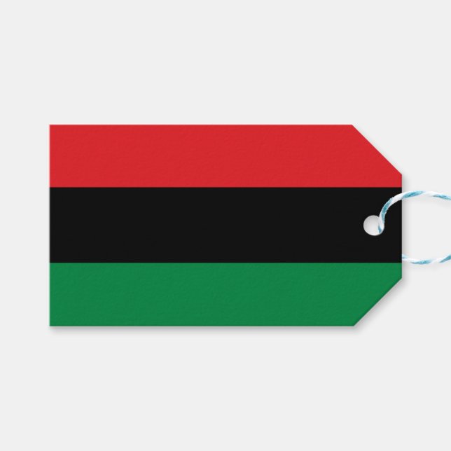 Panafrikanska Flagga Presentetikett (Framsidan (Horisontell))
