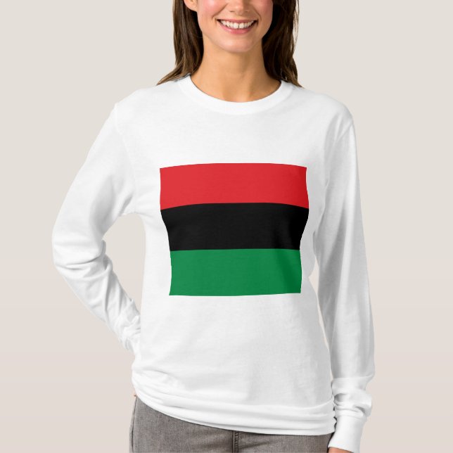 Panafrikanska Flagga T Shirt (Framsida)