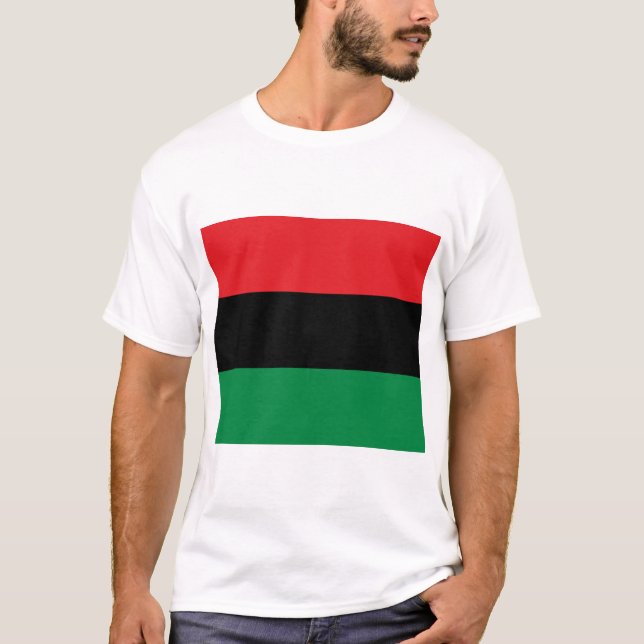 Panafrikanska Flagga T Shirt (Framsida)