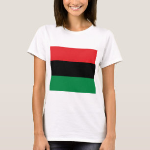 Panafrikanska Flagga T Shirt