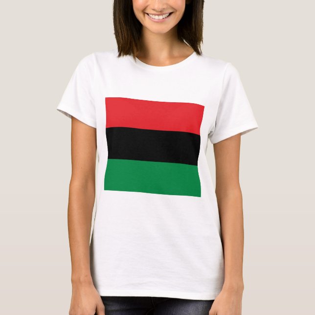 Panafrikanska Flagga T Shirt (Framsida)