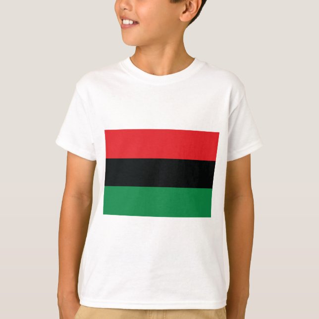Panafrikanska Flagga T Shirt (Framsida)
