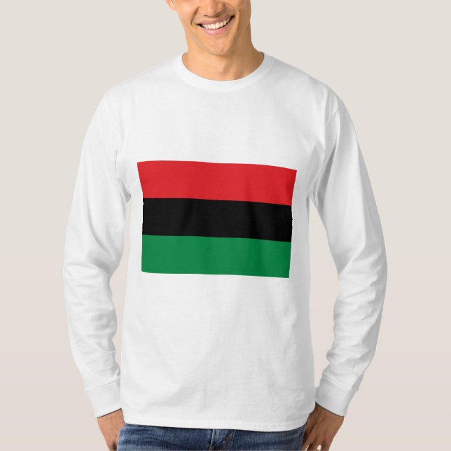 Panafrikanska Flagga T Shirt (Framsida)