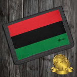 Panafrikanska Flagga, Unia-symbol/mode<br><div class="desc">WALLETS: Pan African flagga symbol - UNIA/A vågrät triband av rött,  svart och grönt. Den panafrikanska flagga,  även känd som den afroamerikanska flagga Black Liberation flagga,  UNIA flagga. Används ofta med rörelsen Black Lives Matter.</div>