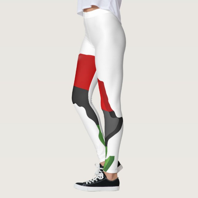 Panafrikanska-Flagga | Zazzle_Growshop Leggings (Vänster)