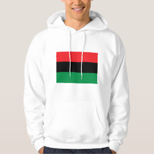Panafrikanska flaggan, afroamerikansk svart histor hoodie