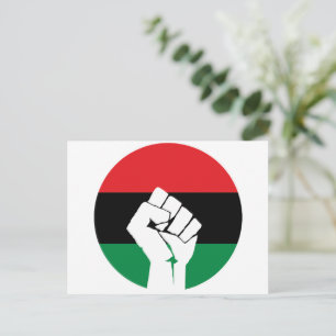 Panafrikanska flaggan, Afroamerikansk Svart histor Vykort