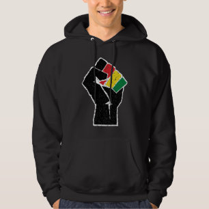 Panafrikanska flaggan Knut, Afroamerikansk Svart h Hoodie