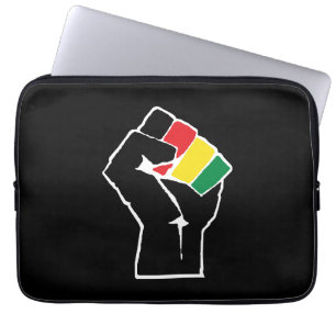 Panafrikanska flaggan Knut, Afroamerikansk Svart h Laptop Fodral