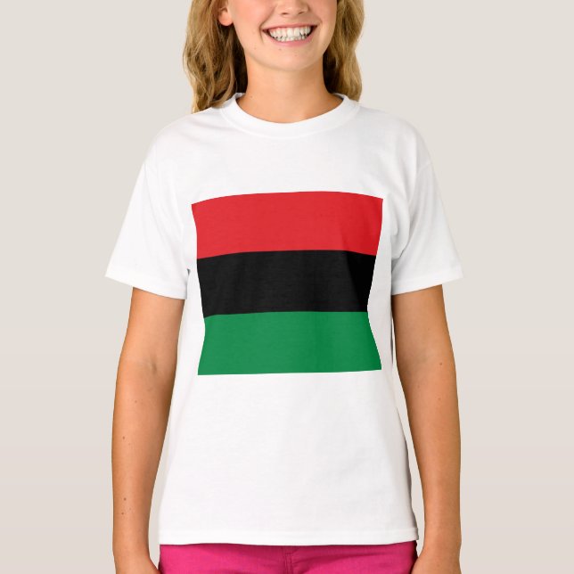 Panafrikanska flaggan t shirt (Framsida)