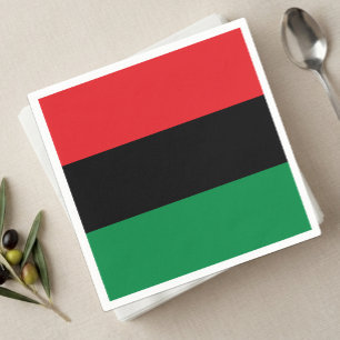 Panafrikanska flaggservetter, BLM, Unia-symbol Pappersservett