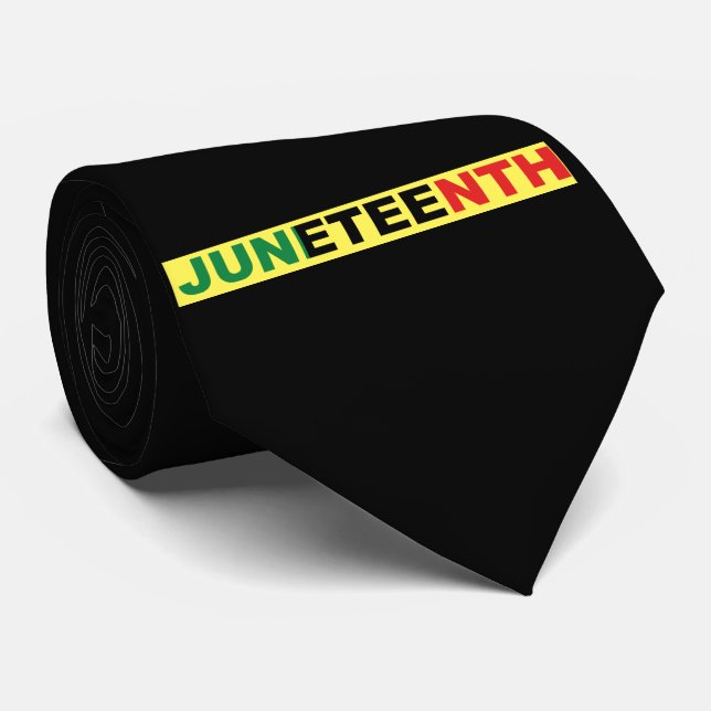 Panafrikanska, Junetteonde BLACK Neck Tie Slips (Rullad)