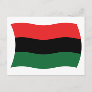 Panafrikanska (UNIA) Flagga Postkort Vykort