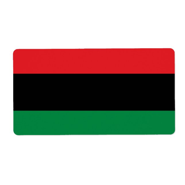 Panafrikanska UNIA-flaggan Fraktsedel (Framsidan)