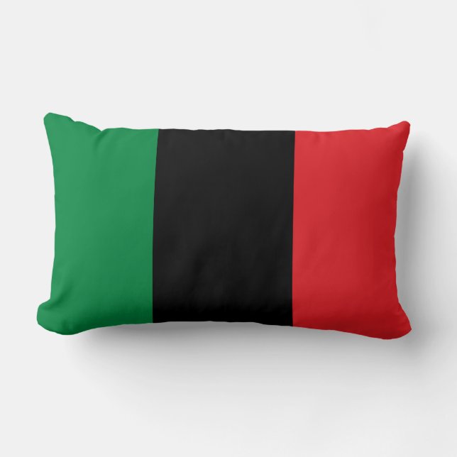 Panafrikanska UNIA-flaggan Lumbarkudde (Framsida)