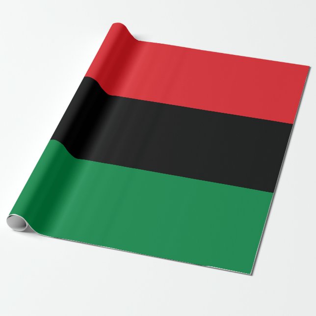 Panafrikanska UNIA-flaggan Presentpapper (Utrullad)