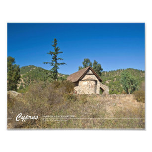 Panagia (nybörjare) Asinou Cyprus Fototryck