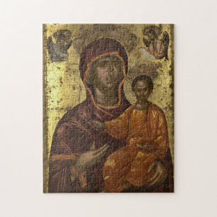 Panagia Odigitria Orthodox Christian Icon Pussel