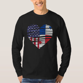 Panama Amerikansk Odlad Hjärt USA Patriot Arv M T Shirt