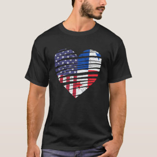 Panama Amerikanskt Odlad Hjärtan USA Patriot Arv M T Shirt