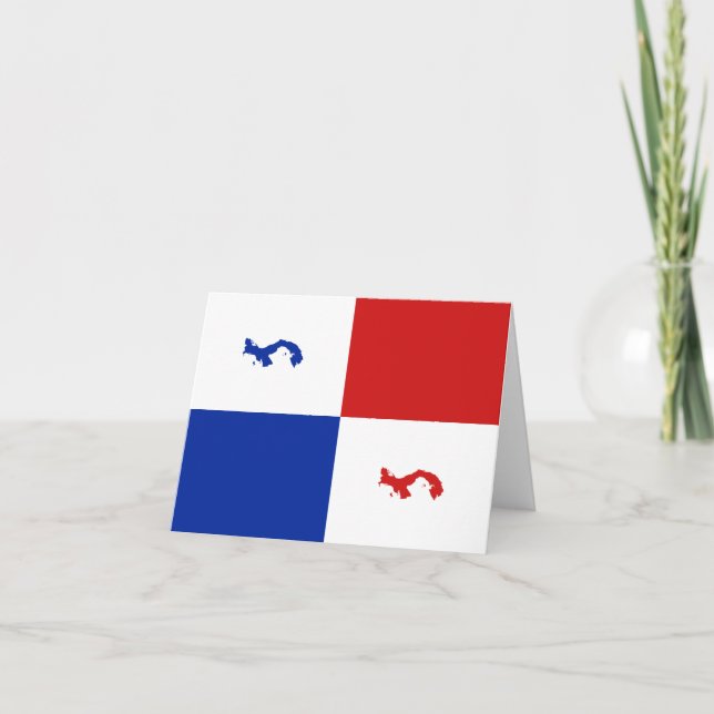 Panama Banderoll Notkort Kort (Framsida)