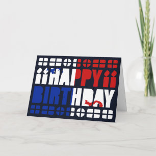 Panama Banner Birthday Card Kort
