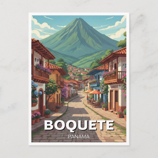 Panama Boquete Travel Vykort (Framsida)